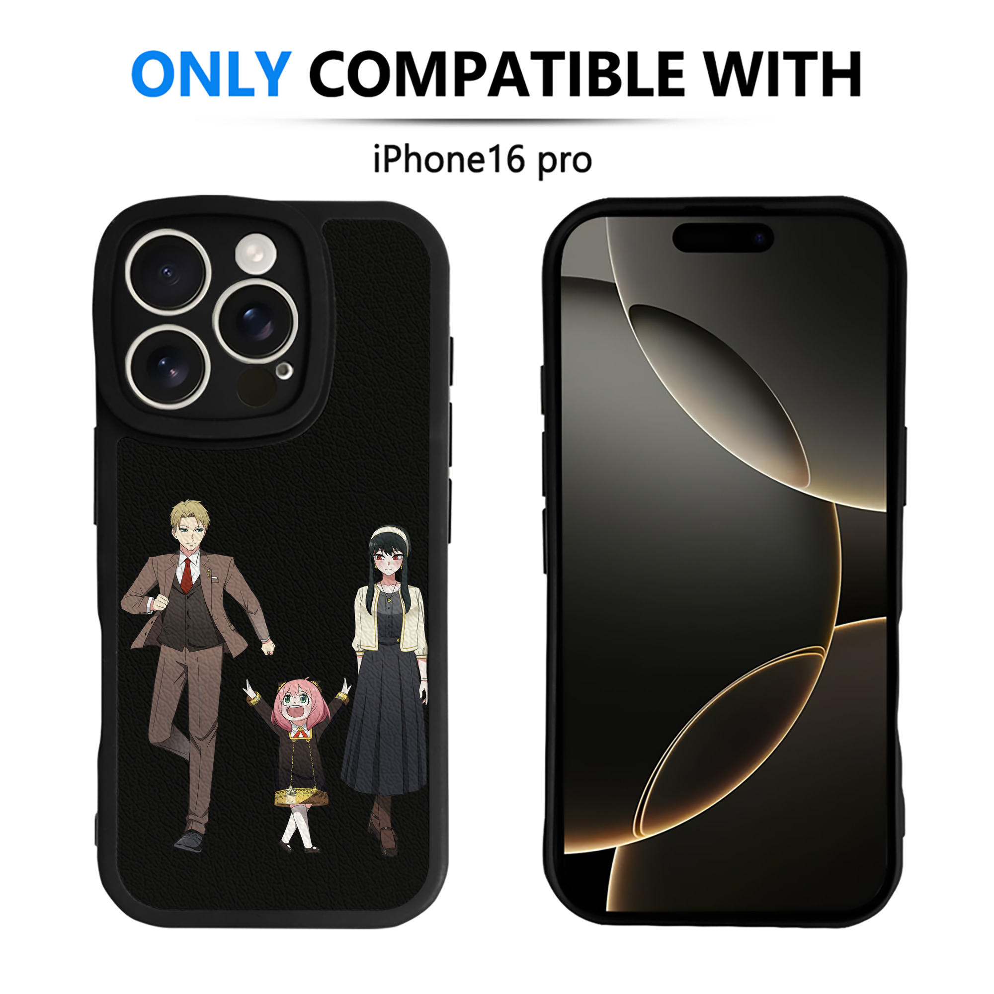 （画像用） SPY×FAMILY间谍家家酒 【iPhone 16シリーズ対応】シリコンスマホケース（レザー調） 材質：シリコン